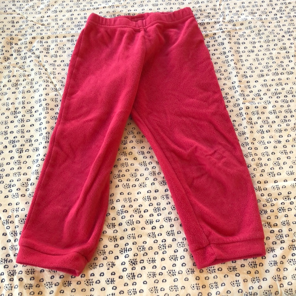 Pink fleece Patagonia pants